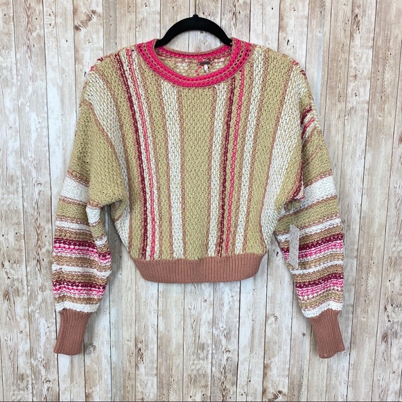 Free People Show Me Love Striped Pullover Sweater - Picture 6 of 14